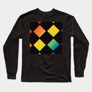 Rainbow checker Long Sleeve T-Shirt